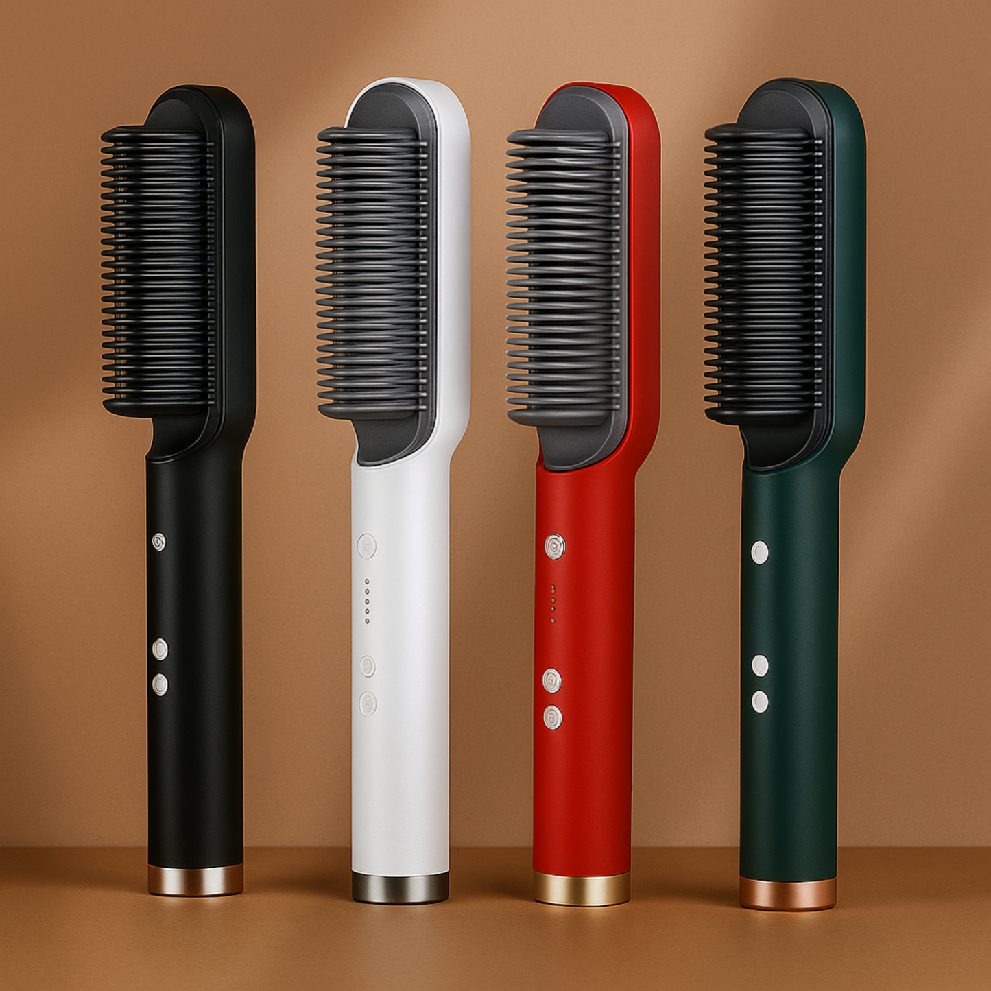 Brosse Lissante Ionique 2-en-1 – Lissage Parfait en un Seul Geste